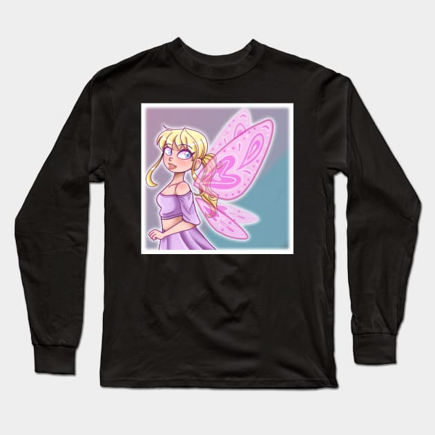 Pastel Fairy Long Sleeve T-Shirt by LittleGreenHat